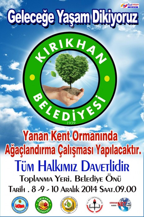 HAYDİ KIRIKHAN İÇİN AĞAÇ DİKELİM