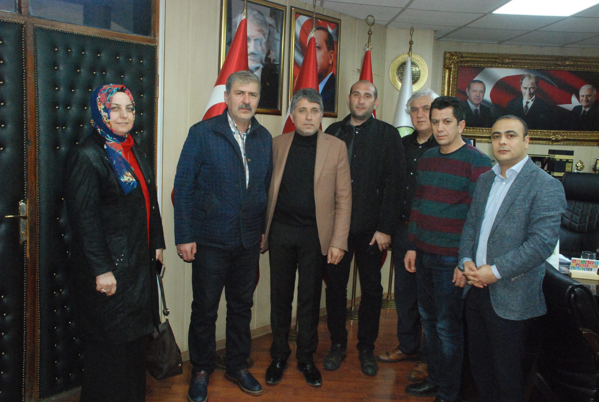 KARAMAN HAK-İŞ SENDİKA TEMSİLCİLERİ BAŞKAN YAVUZ’U MAKAMINDA ZİYARET ETTİ