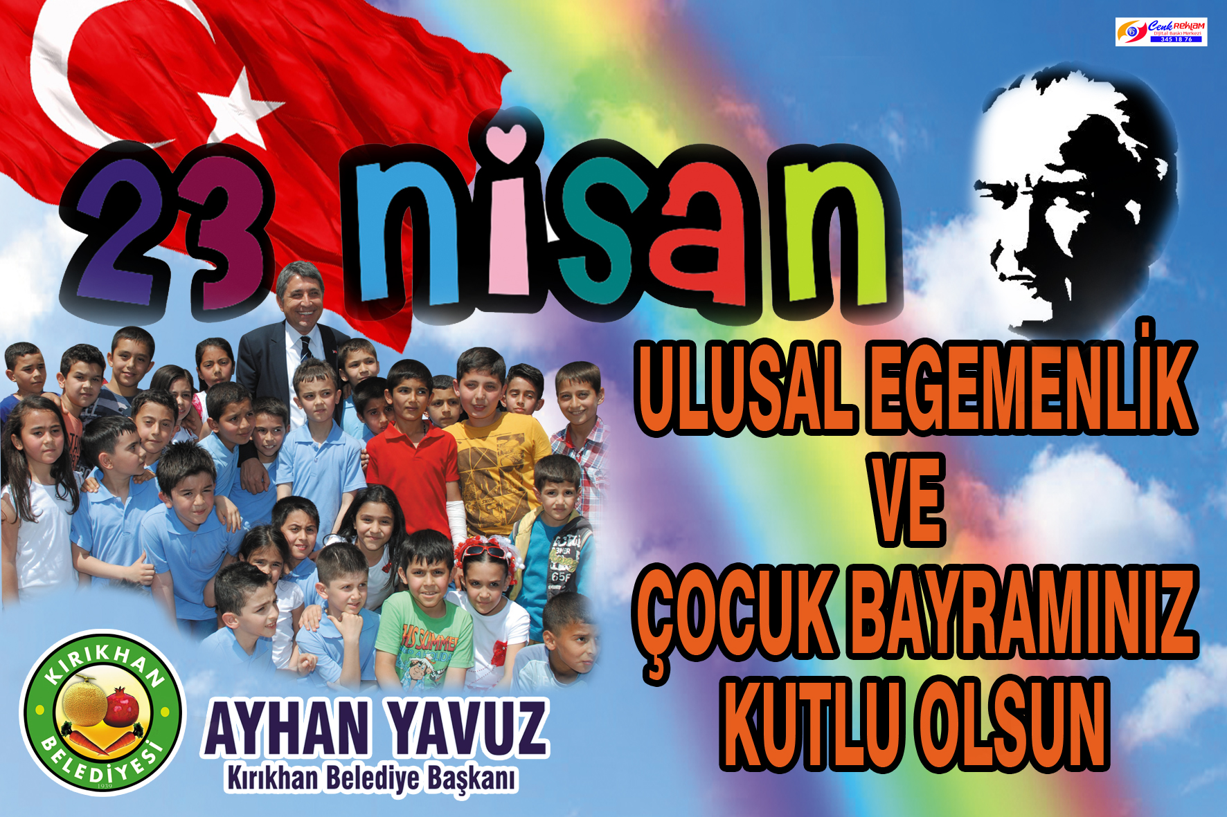 Başkan Yavuz; “23 Nisan Milletimize ve Tüm Çocuklarımıza Kutlu Olsun”