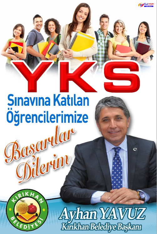 BAŞKAN YAVUZ; “YKS SINAVINA GİRECEK TÜM ÖĞRENCİLERİMİZE BAŞARILAR DİLERİM”