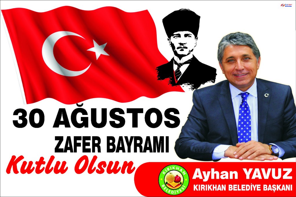 BAŞKAN YAVUZ; 30 AĞUSTOS ZAFER BAYRAMIMIZIN 96.YILI KUTLU OLSUN