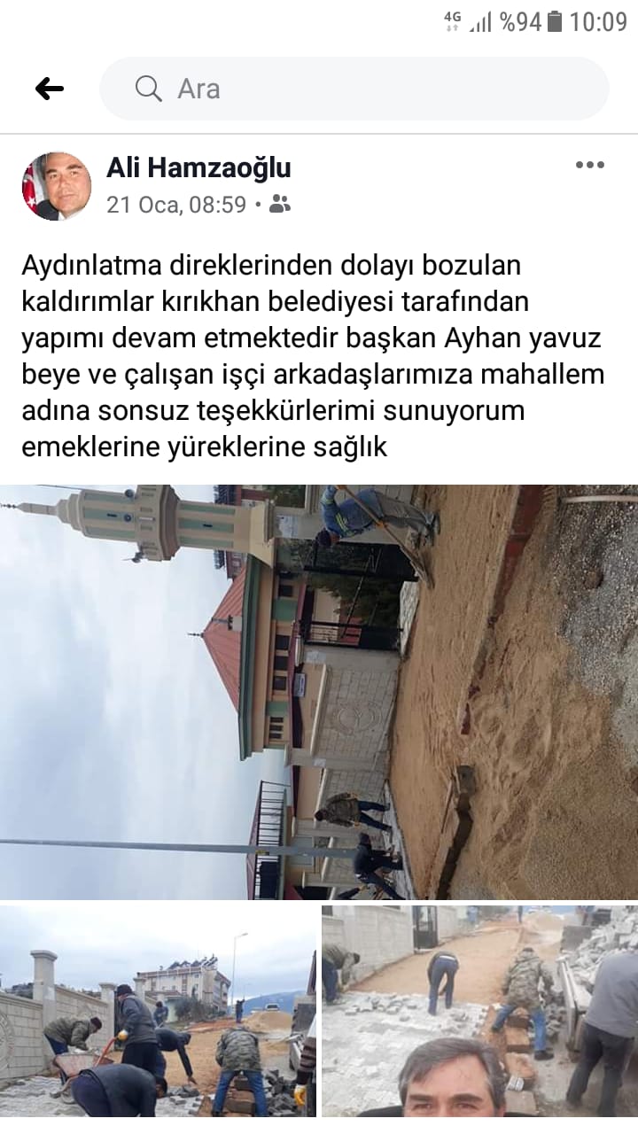 MAHALLE MUHTARLARINDAN BAŞKAN AYHAN YAVUZ’A TEŞEKKÜR MESAJLARI DEVAM EDİYOR