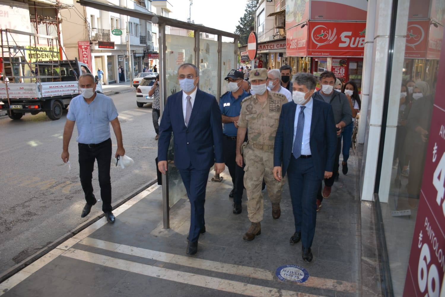 KAYMAKAM ARSLAN VE BAŞKAN YAVUZ DENETİM ÇALIŞMALARI YAPTI