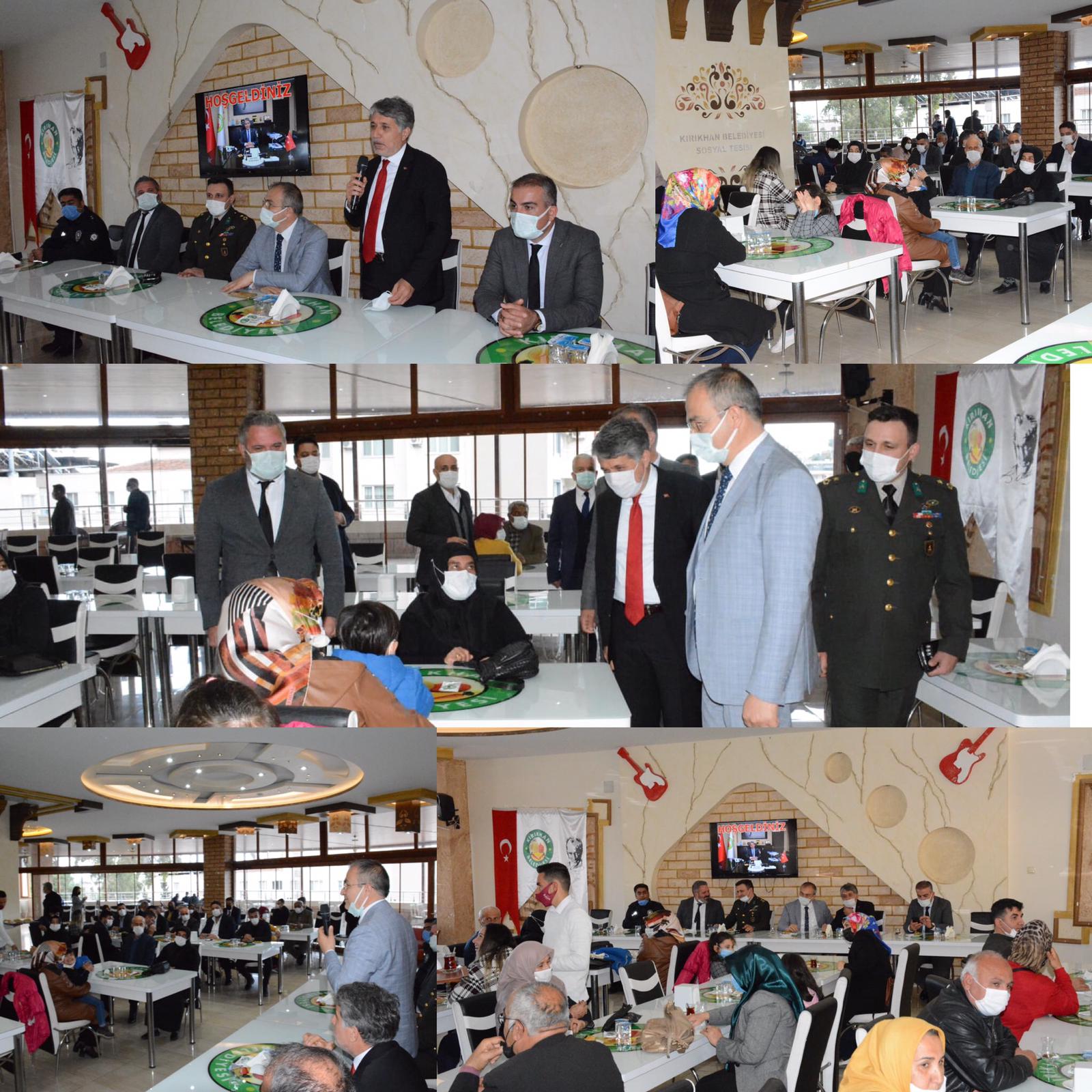 KIRIKHAN’DA DEVLET ERKÂNI VE ŞEHİT AİLELERİ, GAZİLER BİR ARAYA GELDİ