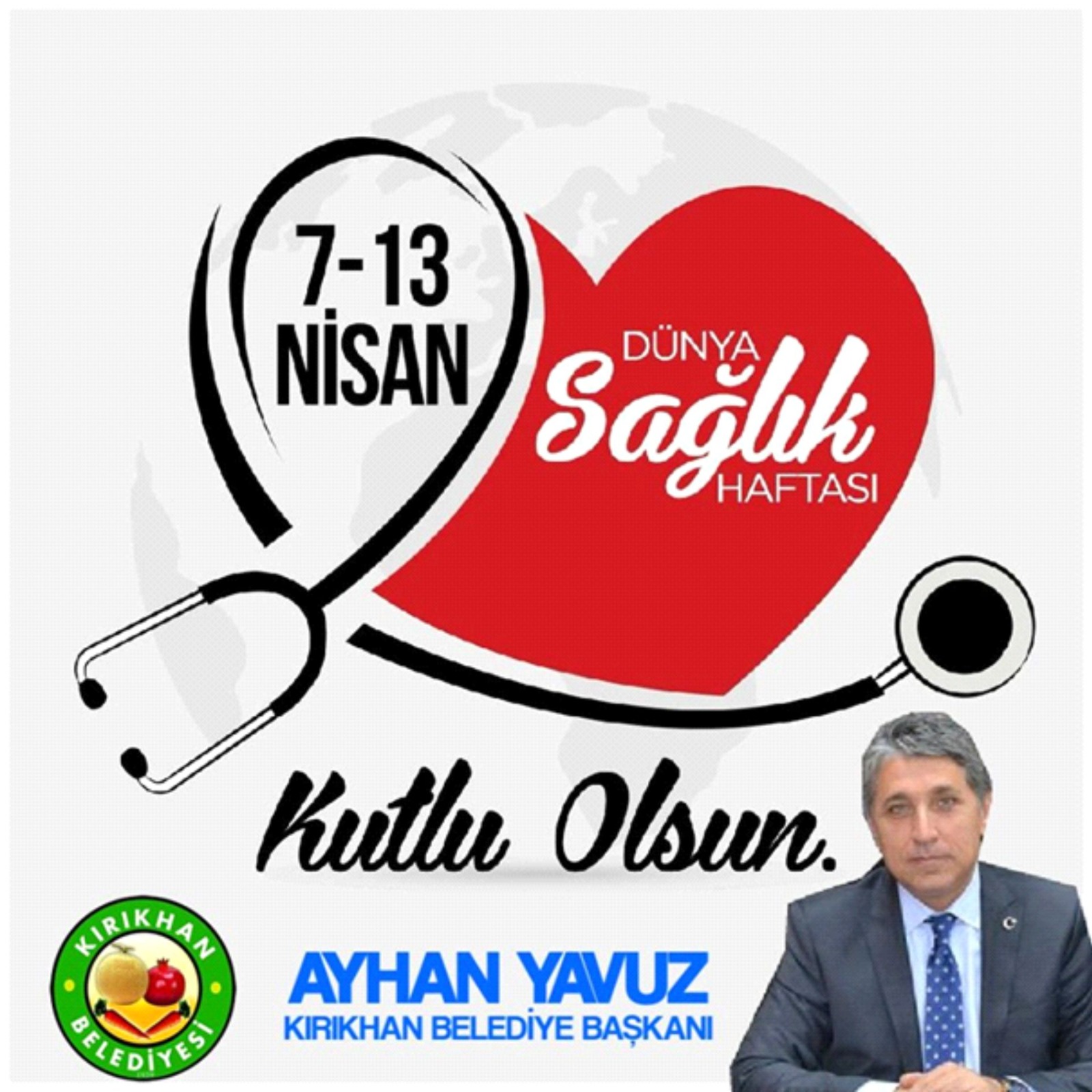 BAŞKAN YAVUZ; “TÜM İNSANLIĞA SAĞLIKLI VE HUZURLU BİR YAŞAM DİLERİM”