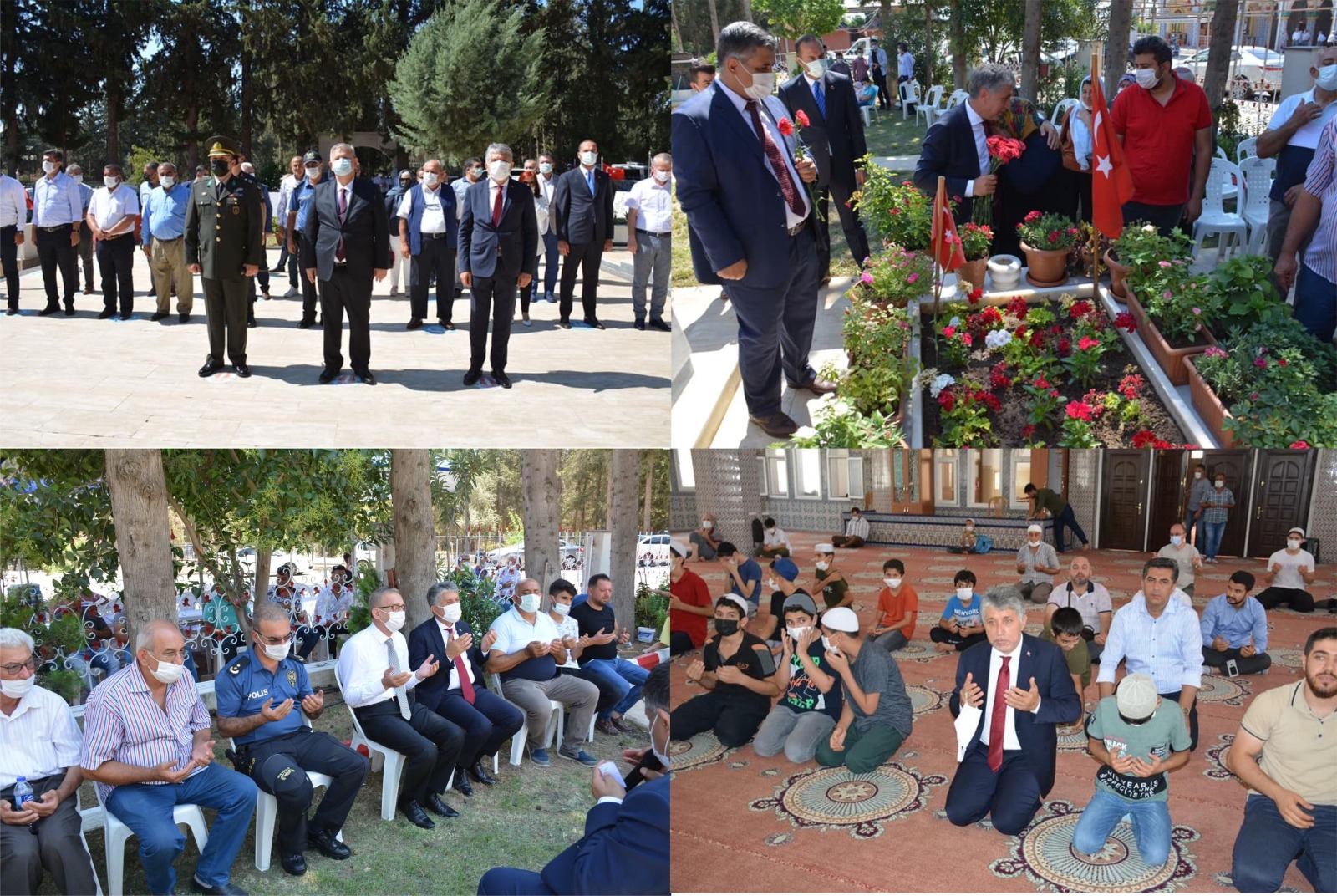 15 TEMMUZ MİLLİ BİRLİK VE DEMOKRASİ GÜNÜNDE ŞEHİTLERİMİZ HATİM VE DUALARLA YAD EDİLDİ
