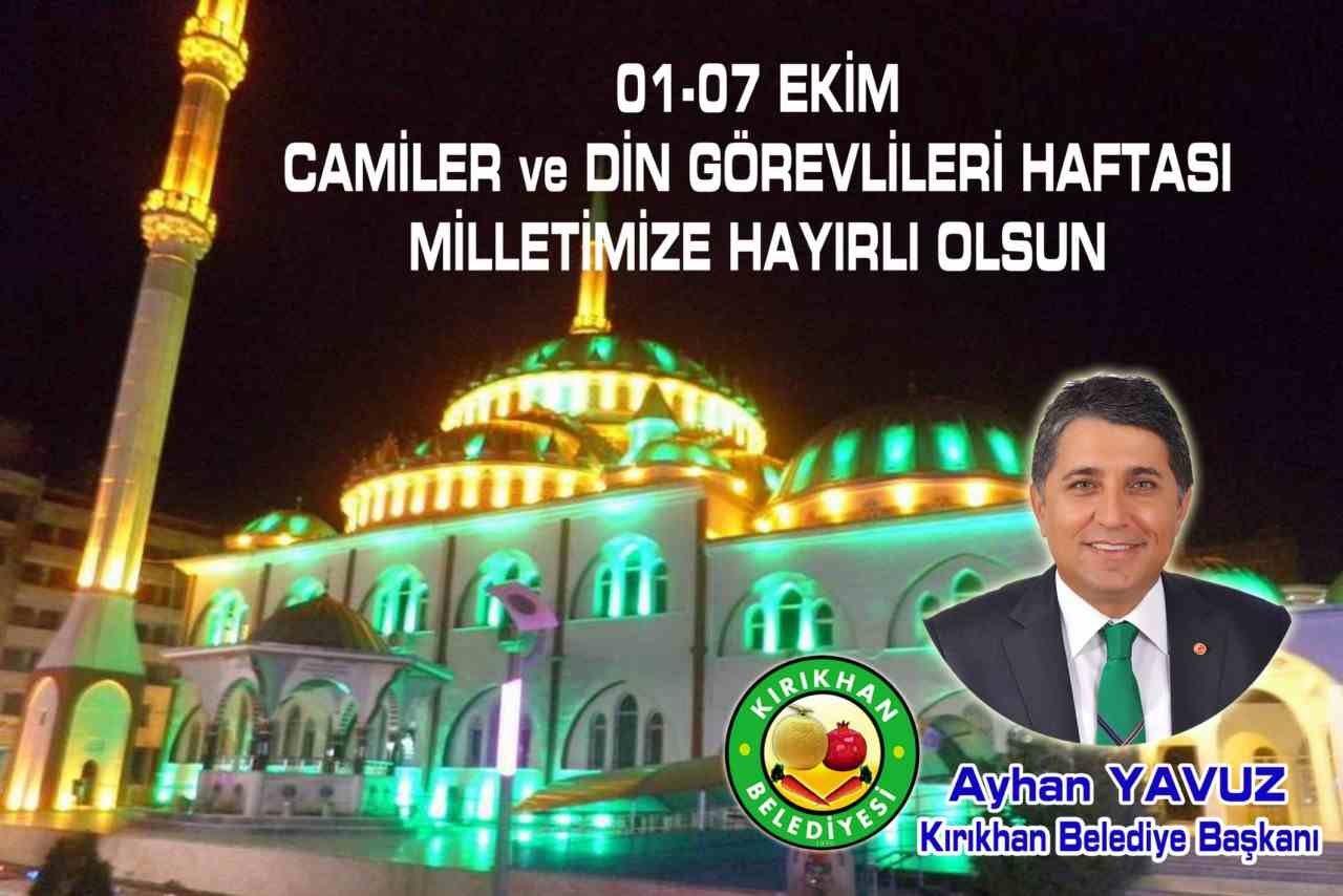 YAVUZ; Camilerimiz, Dini Ve Milli Bütünlüğümüzü Canlı Tutan İbadet Yerlerimizdir