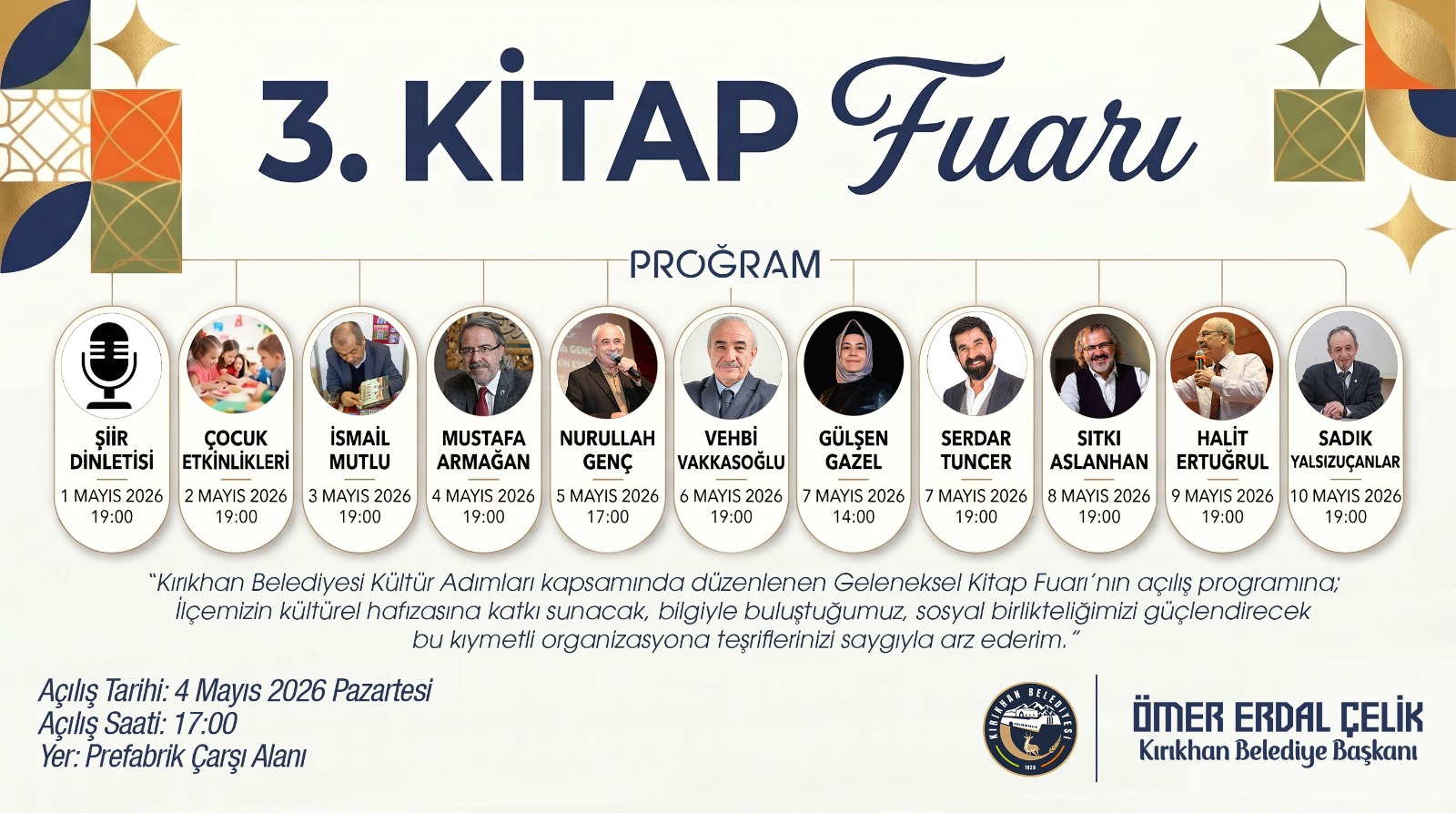 KIRIKHAN’DA KÜLTÜR VE EDEBİYAT BULUŞMASI: 3. KİTAP FUARI BAŞLADI